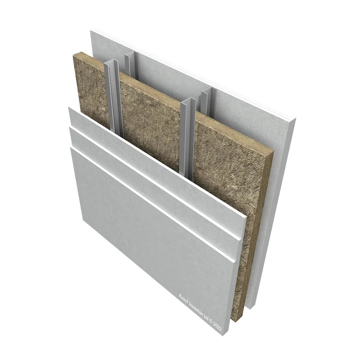 100mm Knauf RS45 Rocksilk Earthwool Insulation - 12 packs - 43.2m² (5 Slabs/Pack)