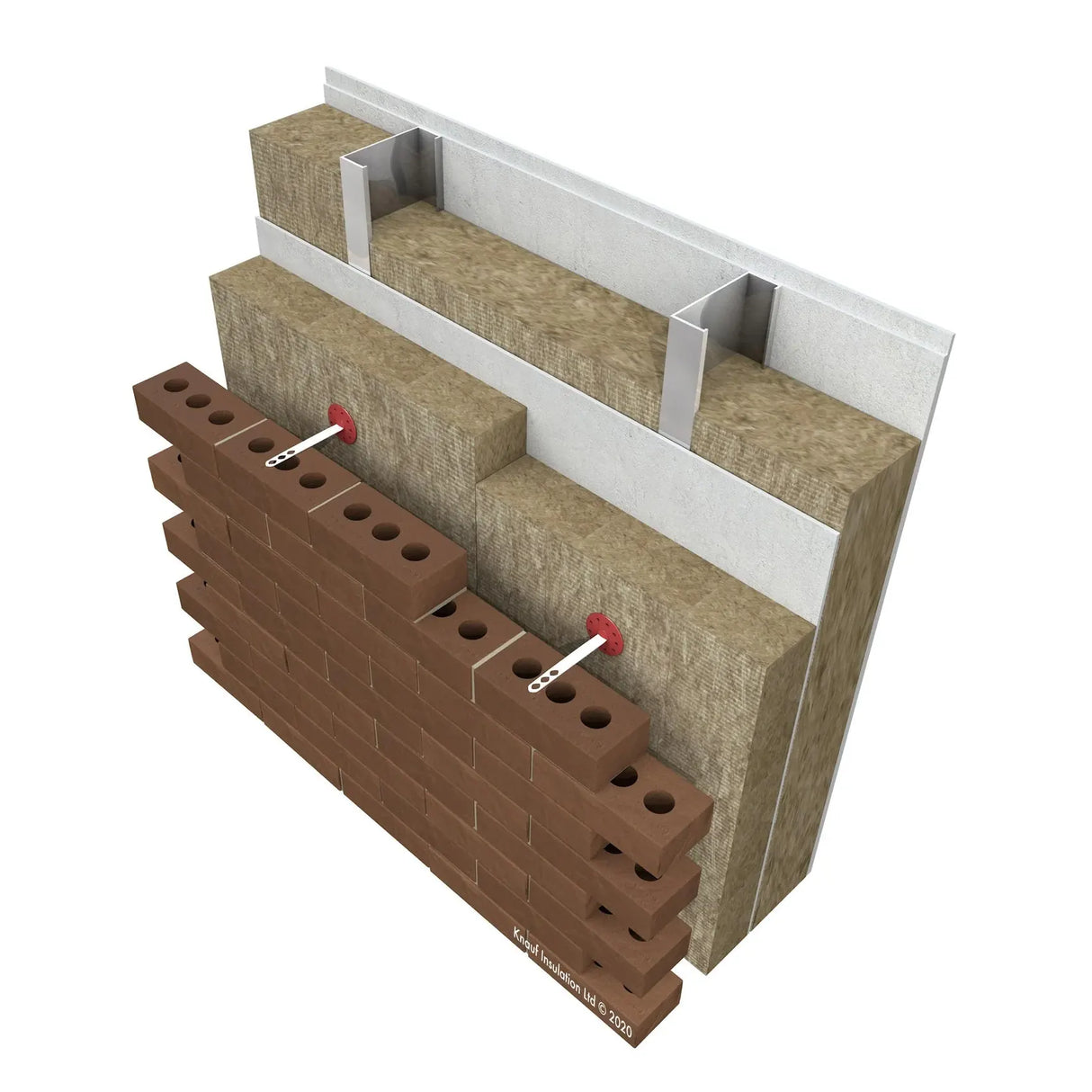 75mm Knauf RS45 Rocksilk Earthwool Insulation - 12 packs -  51.84m² (6 Slabs/Pack)