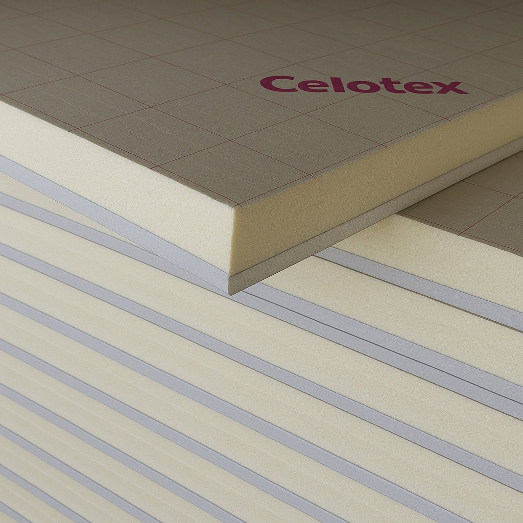 62.5mm Celotex PL4000 PIR Insulated Plasterboard - 2400mm x 1200mm