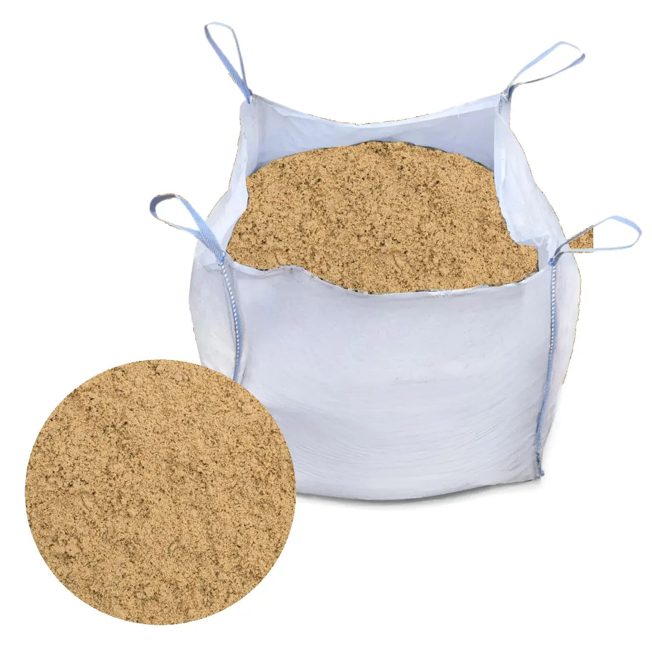 800kg bulk bag filled with plastering sand ideal for creating smooth, durable, and crack-resistant internal/external plaster and render, as well as for specialized masonry work.