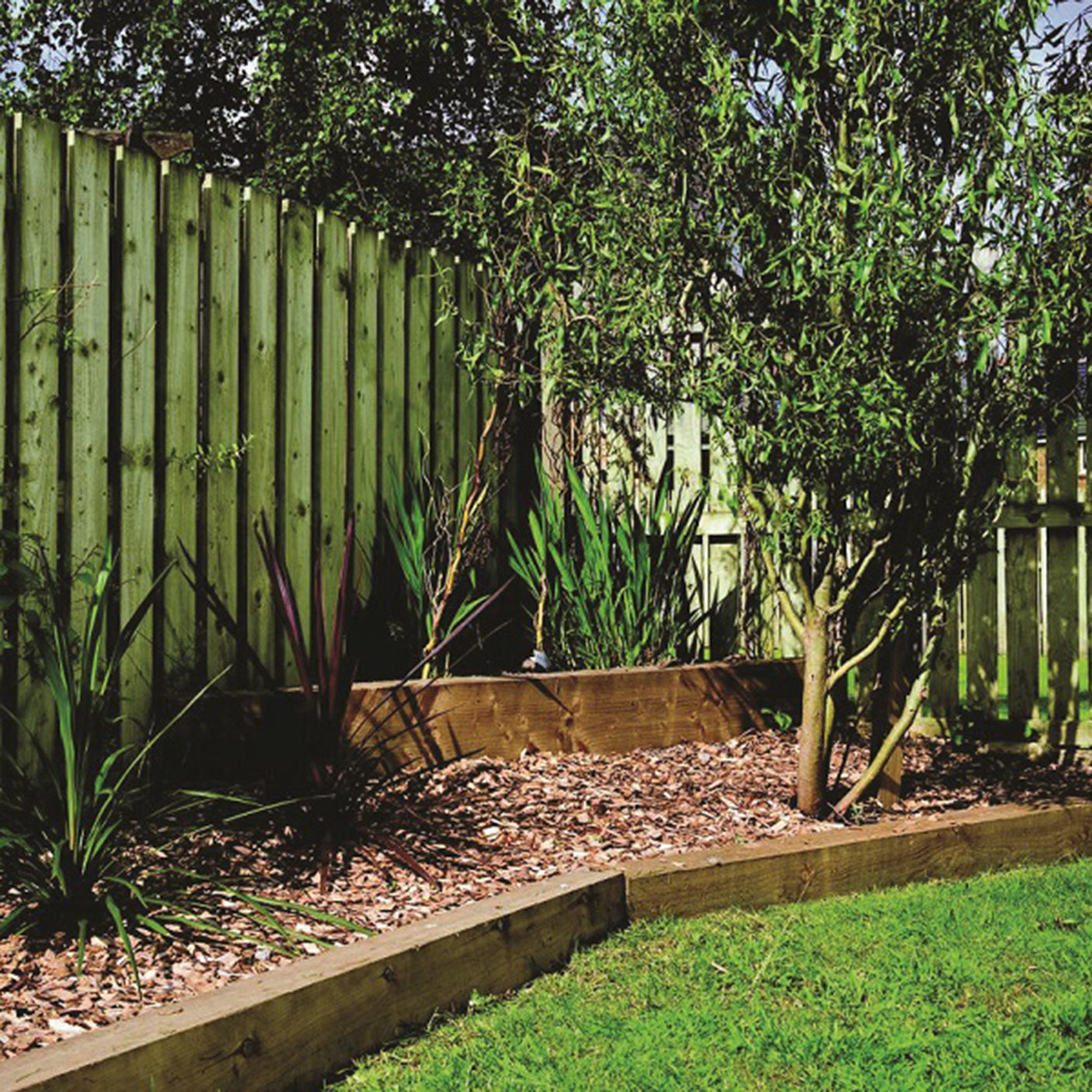 Treated Timber Sleeper Incised Brown (UC4) - 100x200mm x 2.4m