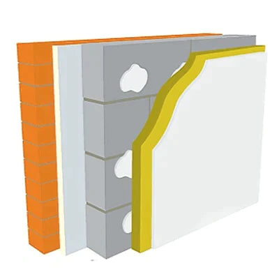 72.5mm Warmline PIR Insulated Plasterboard 2400mm x 1200mm