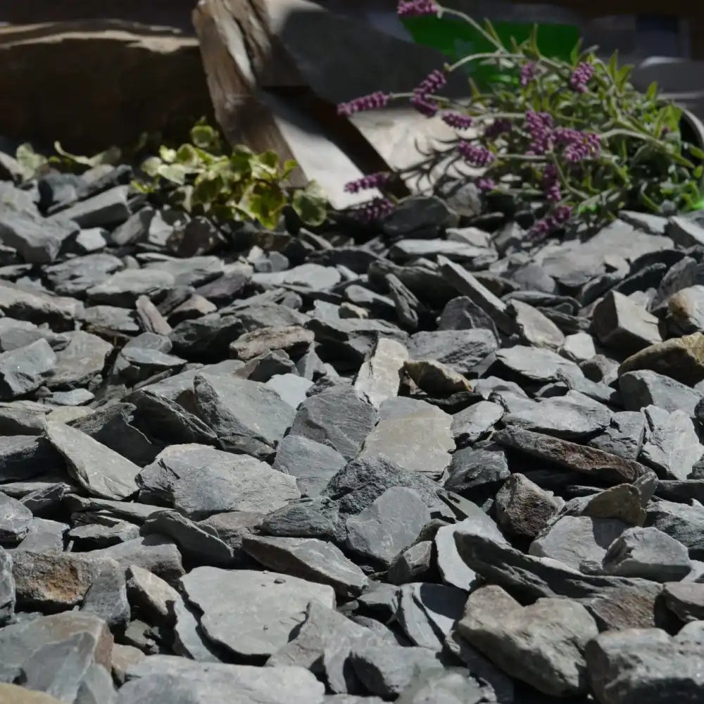 Slate Green 20mm Decorative Gravel Bulk Bag - 750Kg