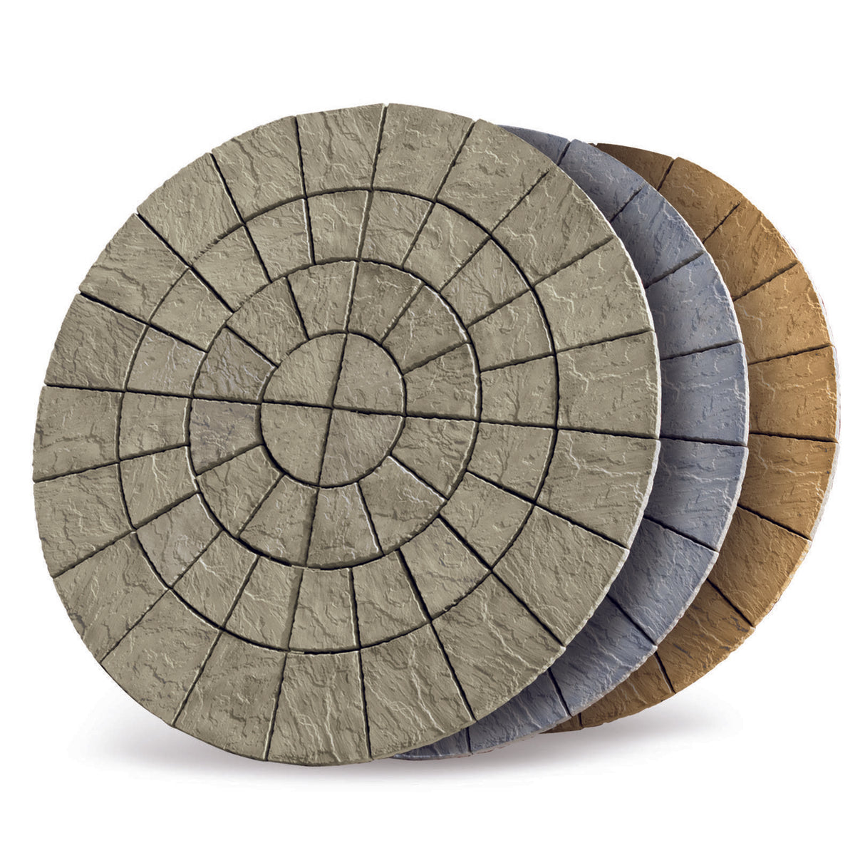 Bowland Stone Cathedral Circular Patio Kit - Barley - 1.8m