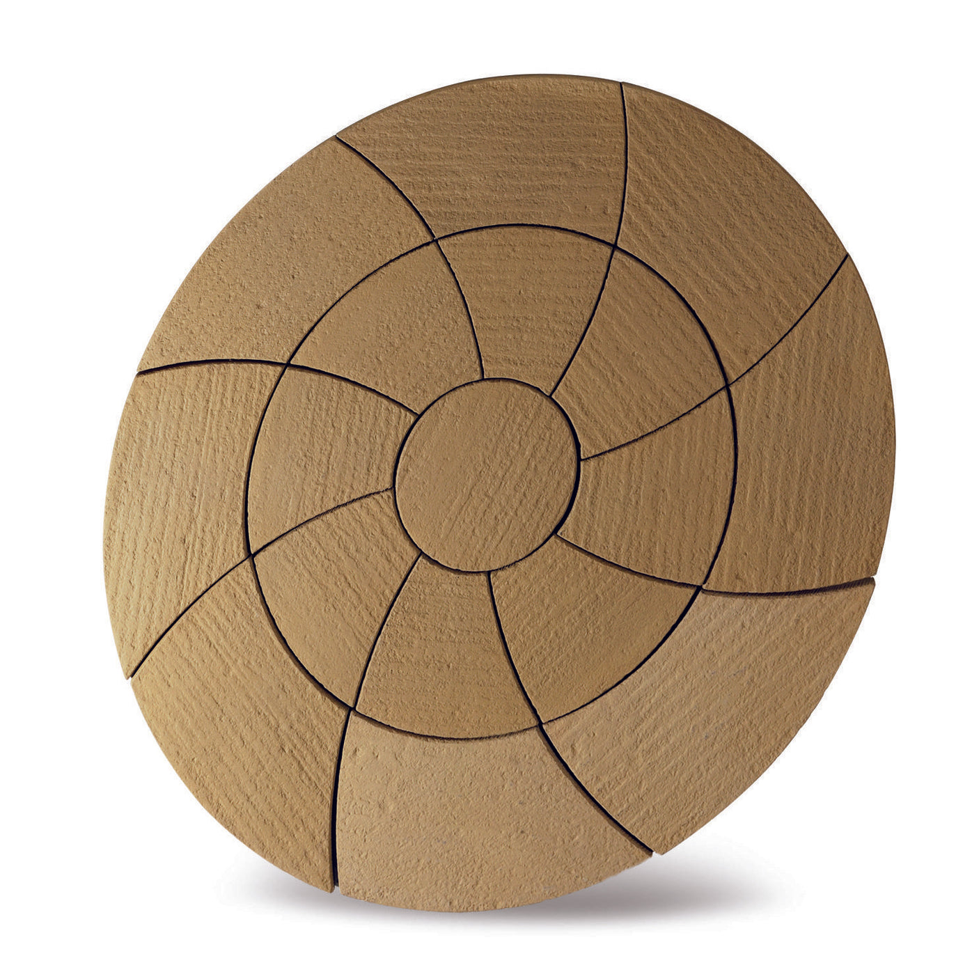 Bowland Stone Cloister Catherine Wheel Patio Circle Kit - Barley - 2.09m