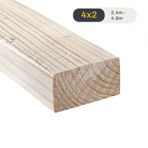 4x2 Timber C24 Regularised Sawn Joist 47x100mm – DIY Building Supplies