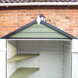 Shire Dip Treated Overlap Shed Double Door (4x3) With Shelves