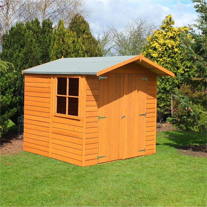 Shire Dip Treated Overlap Shed Double Door (7x7)