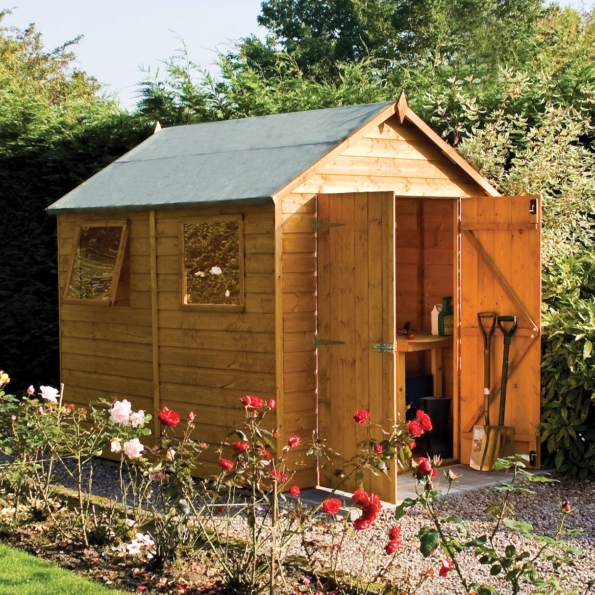 8x6 Large Wooden Garden Shed - Premier (2320mm x 1945mm x 2460mm)