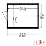 Shire Dip Treated Overlap Value Shed Single Door (8x6)