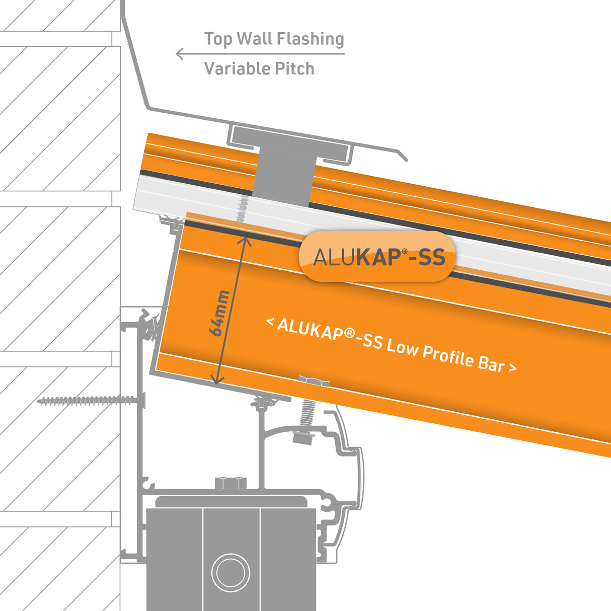 Alukap-SS Low Profile Self Supporting Glazing Bar