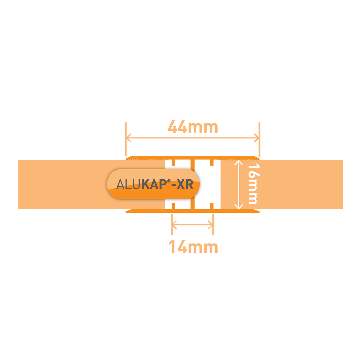 Alukap-XR 16mm Aluminium H Section
