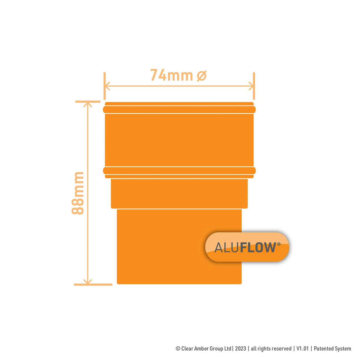aluflow-aluminium-downpipe-measurements-88mm-74mm-diameter