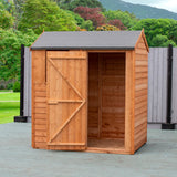 Shire Dip Treated Overlap Shed Single Door Reverse Apex (6x4)