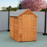 Shire Dip Treated Overlap Value Shed Single Door with Window (6x4)