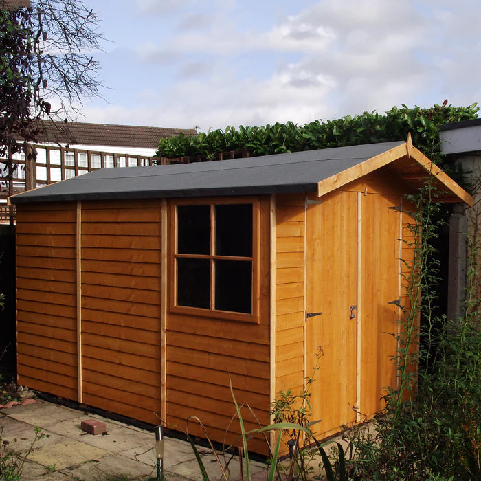 Shire Dip Treated Overlap Shed Double Door (10x7)