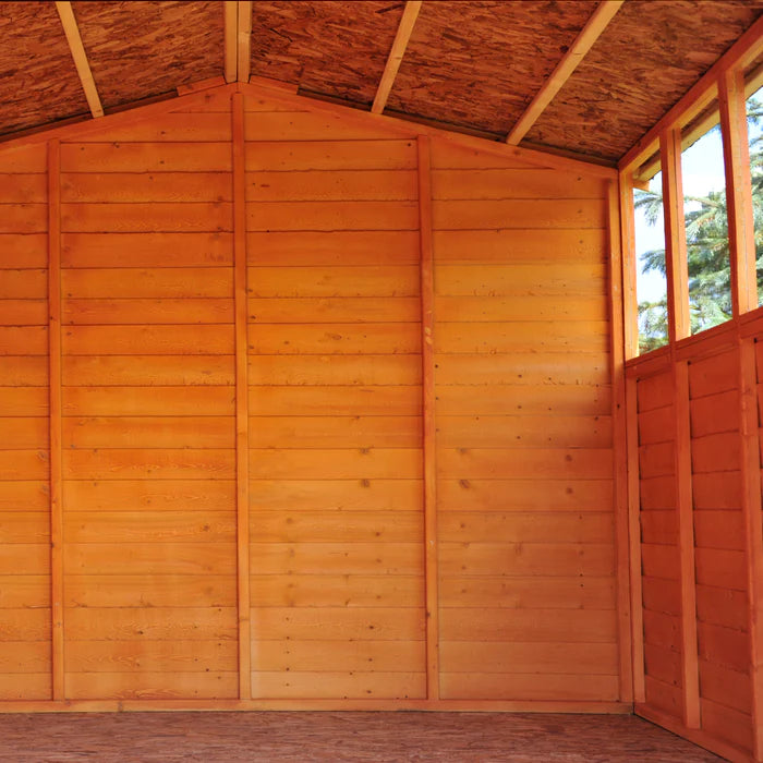 Shire Dip Treated Overlap Shed Double Door With Windows (10x20)