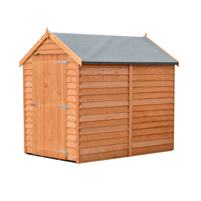 Shire Dip Treated Overlap Value Shed Single Door (6x4)
