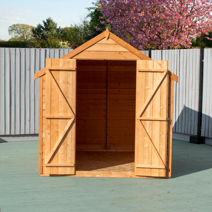 Shire Dip Treated Overlap Value Shed Double Door No Window (8x6)