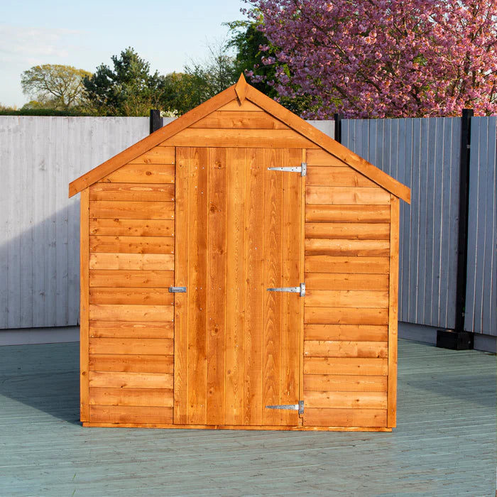 Shire Dip Treated Overlap Value Shed Single Door with Window (8x6)