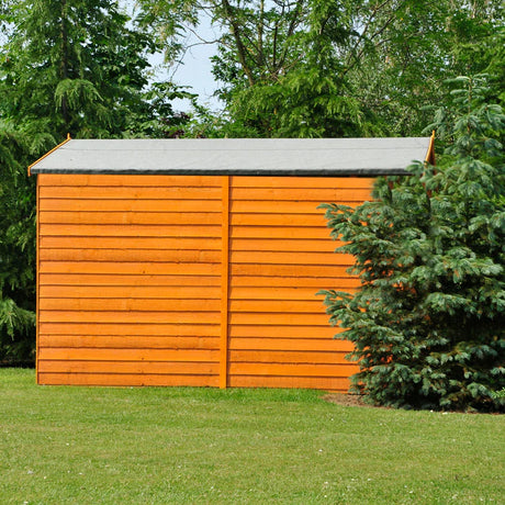 Shire Dip Treated Overlap Shed Double Door No Windows (10x8)