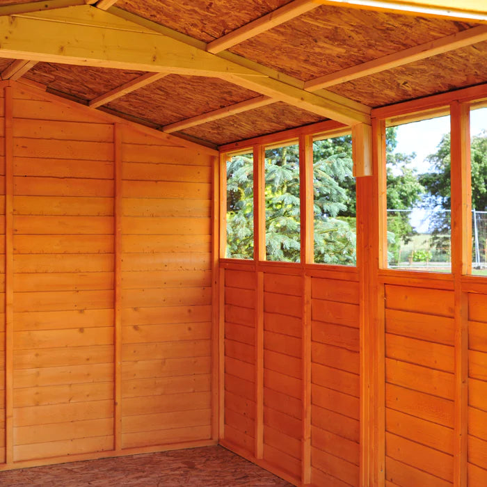 Shire Dip Treated Overlap Shed Double Door (12x8)