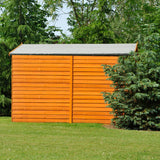 Shire Dip Treated Overlap Shed Double Door No Windows (12x8)