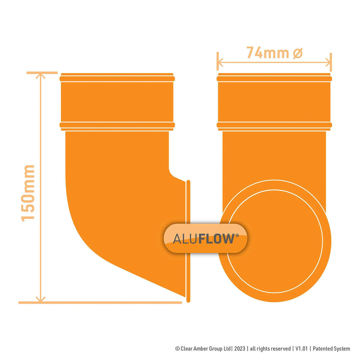 aluflow-aluminium-downpipe-shoe-measurements