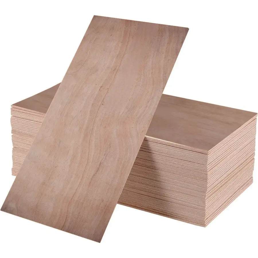 Pallet of hardwood plywood .Its thin, smooth profile makes it easy to cut and shape for DIY projects, signage, packing, and temporary, protected outdoor applications like sheds.