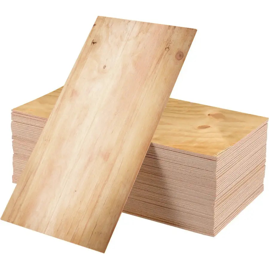 Pallet of softwood plywood