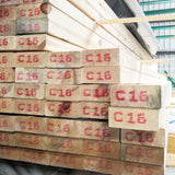 C16 timber stacked up