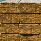 Pallet of pressure treated roofing battens