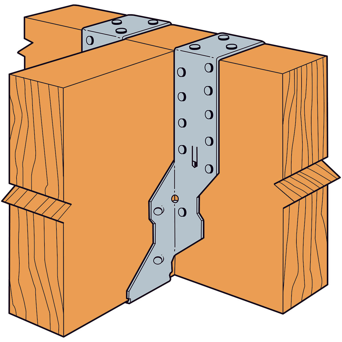 Adjustable Height Timber to Timber Joist Hanger 236mm x 47mm JHA270/47