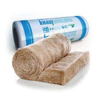 200mm Knauf Loft Roll 44 Glass Mineral Wool Insulation - 164.16m² - 24 Rolls