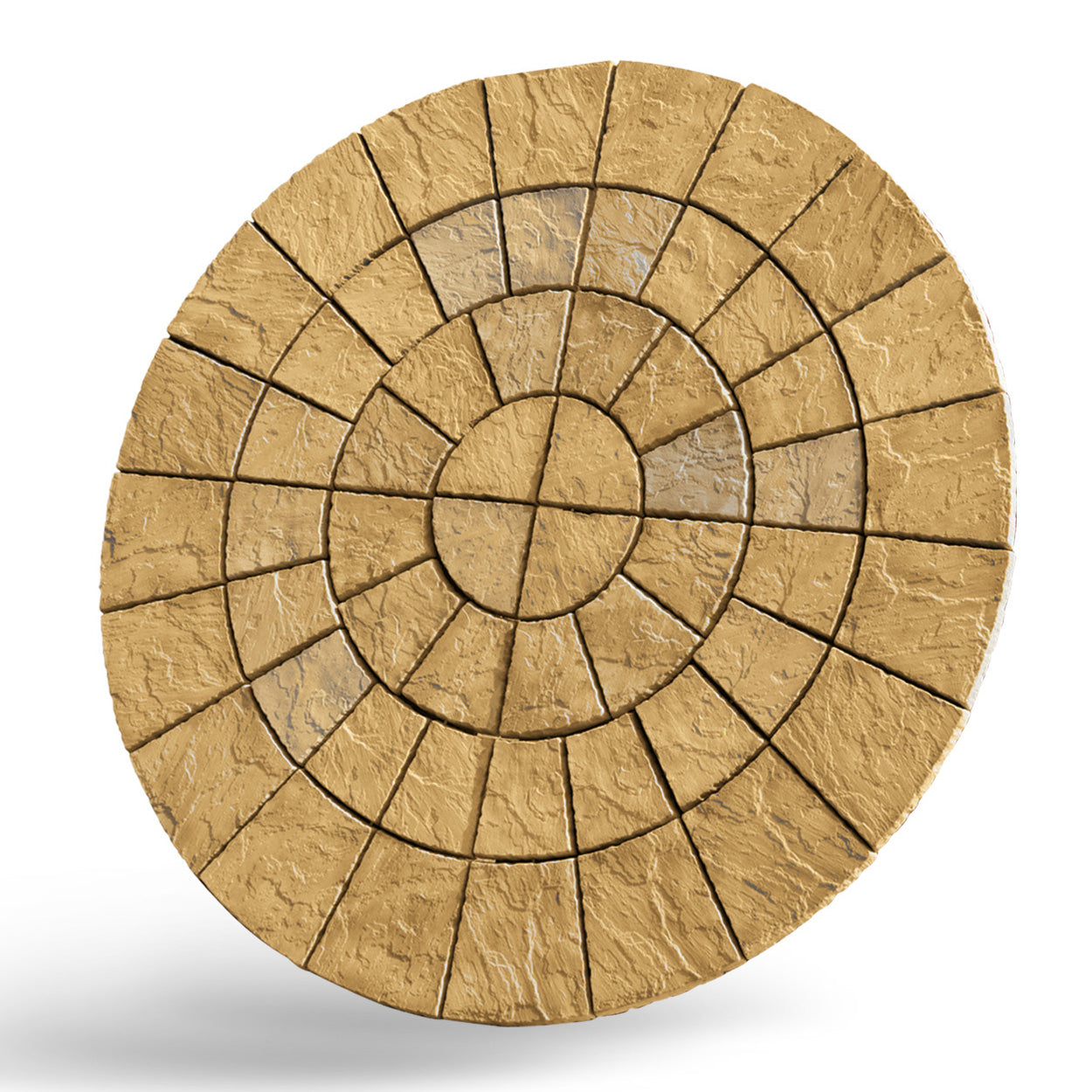 Bowland Stone Cathedral Circular Patio Kit - Barley - 2.56m