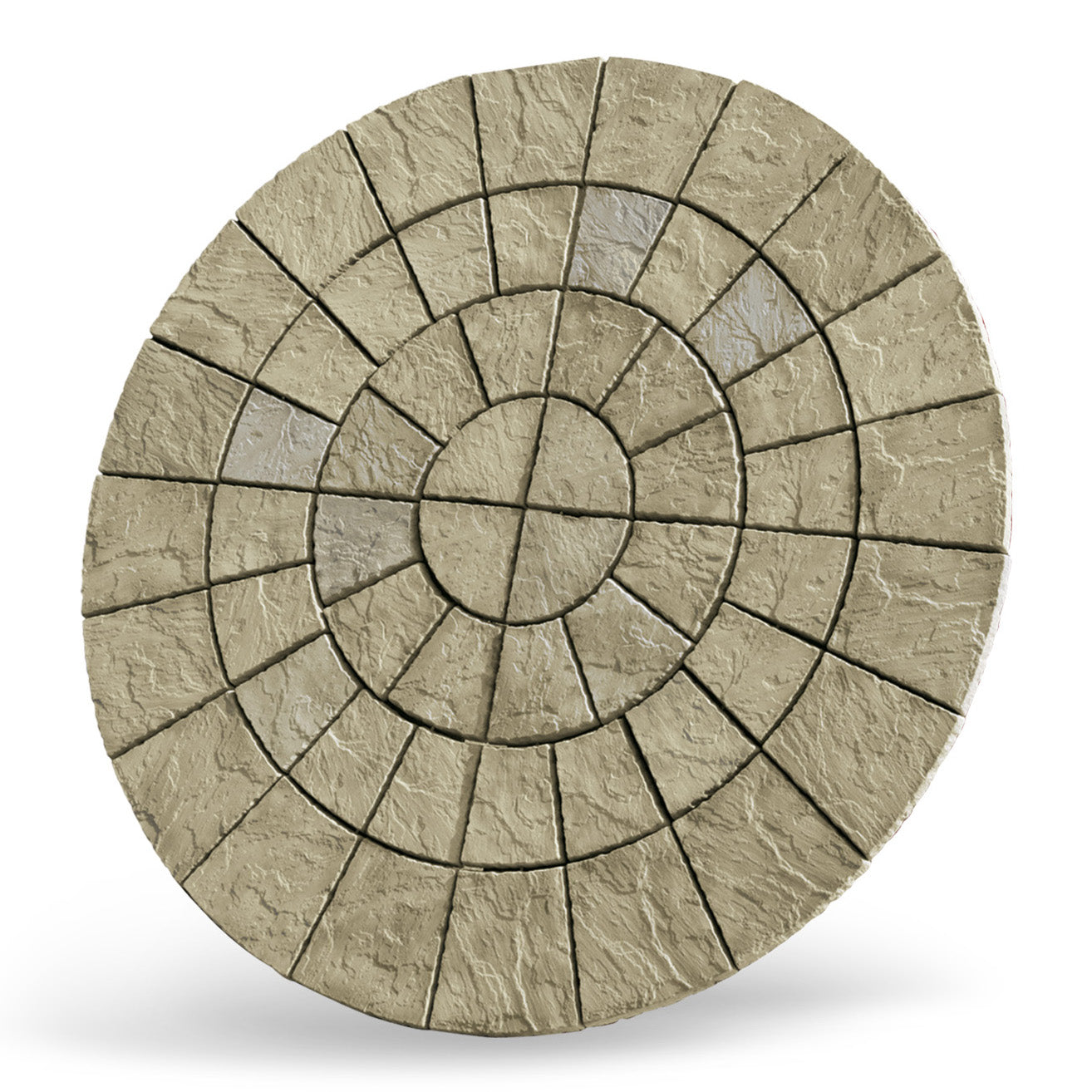 Bowland Stone Cathedral Circular Patio Kit - Weathered York - 2.56m