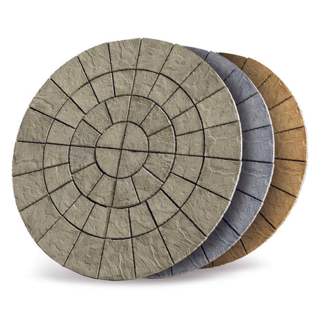 Bowland Stone Cathedral Circular Patio Kit - Weathered Moss - 1.8m