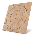 Bowland Stone Chalice Circle Patio Paving Kits - Honey Brown - 3.24m²